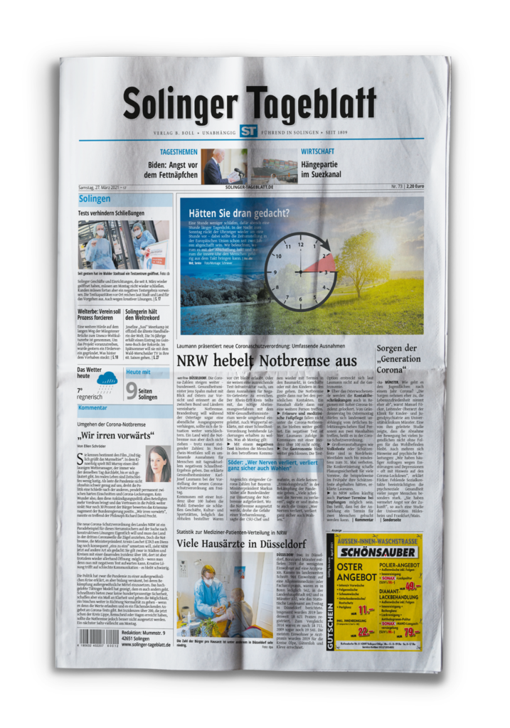 Solinger Tageblatt – Pre-Press-Services
